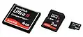 SanDisk-Karten: CF / SD / microSD