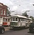 Wagen 454 (ex-Melbourne) und 1979 (Brill-Nachbau)
