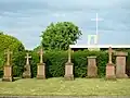 Grabmale der Freiherren von Mentzingen auf dem Menzinger Friedhof
