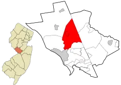 Lage im Mercer County