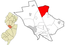 Lage im Mercer County