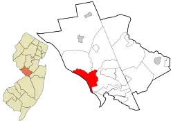 Lage im Mercer County