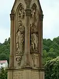 Detail des Grabmals