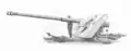 8,8 cm Pak 43 auf Kreuzlafette in Feuerstellung