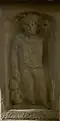 Mercurius auf einem Viergötterstein, 2. bis 3. Jh. n. Chr. (Rückseite)