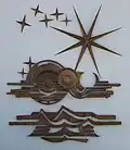 Meteorologisches Institut in Tunis aus gehämmertem Kupfer 1968 (5x7meter) in Tunis