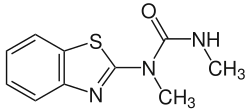 Strukturformel von Methabenzthiazuron