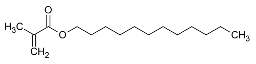 Strukturformel von Methacrylsäuredodecylester