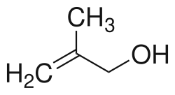 Strukturformel von 2-Methyl-2-propen-1-ol