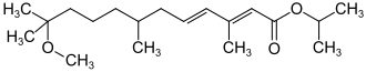 Strukturformel von Methopren