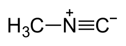Strukturformel von Methylisonitril