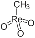 Struktur von Methyltrioxorhenium