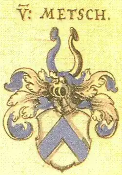 Wappen derer von Metsch in Siebmachers Wappenbuch.