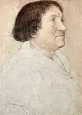 Jakob Meyer zum Hasen, Studie von Hans Holbein für die Darmstädter Madonna