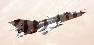 Eine ägyptische MiG-21PFM