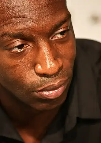 Michael Johnson (Foto: 2008) – Doppel­olympia­sieger von Atlanta – errang seine insgesamt dritte&nbsp;Goldmedaille