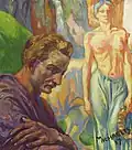 Künstler und Muse (Öl auf Leinwand)