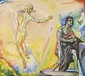 Symbolische Szene (Gouache)