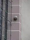 Vergrößerung der Kugel am Fensterrahmen
