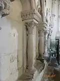 Gebauchte Säulen in der Michaelskapelle von Kloster Ebrach (Oberfranken)