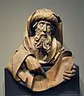Bärtiger Prophet, Laubholz, ehem. gefasst, um 1490/95, Liebieghaus, Frankfurt