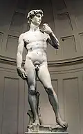David (zwischen 1501 und 1504). Galleria dell’Accademia in Florenz
