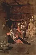 10. Raum: Caravaggio: Anbetung