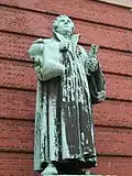 Martin-Luther-Denkmal vor dem Turm, von Otto Lessing (1912)