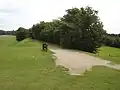 Bahndamm beim Skjoldenæsholm Golf Center