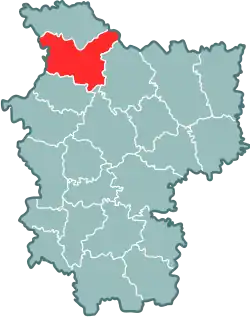 Karte Rajon Wilejka