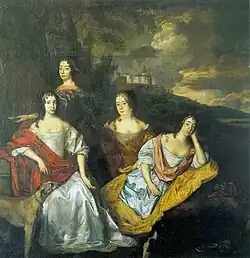 Jan Mijtens: Bildnis der Töchter Friedrich Heinrichs von Oranien (1666)