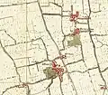Landkarte von Affori und Bruzzano in 1878