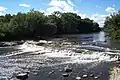 Ein Wasserfall des Milwaukee River