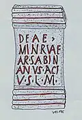 Weihealtar des Aurelius Sabinus