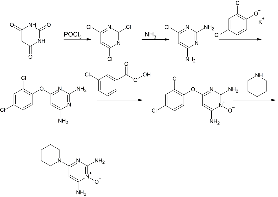 Synthese von Minoxidil