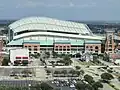 Die Außenseite des Stadions
