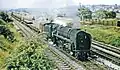 92126 mit Bauzug nahe Mirfield (Juli 1966)