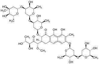Strukturformel von Plicamycin