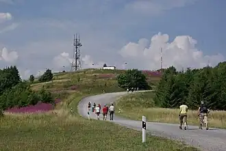 Mittelberg in der Rhön mit Sendemasten