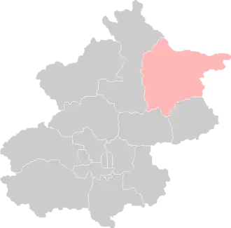 Lage von Miyun in Peking