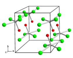 Kristallstruktur von Molybdän(VI)-oxidtetrachlorid