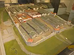 Diorama des Kastells Housesteads, Zustand im 2. Jahrhundert n.&nbsp;Chr.