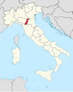 Lage innerhalb Italiens