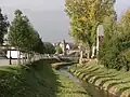 Flussarm der Moder, der das Zentrum von Hagenau teilweise unterirdisch durchfließt, unterhalb des Fischertores