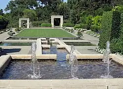 Moderner formaler Garten, Dallas