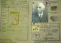 Pass mit „J“ des Dr. Moses Goldschmidt