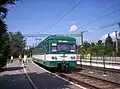 Haltestelle der Vorortbahn HÉV