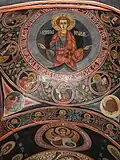 Byzantinische Fresken mit rumänisch-kyrillischen Beschriftungen