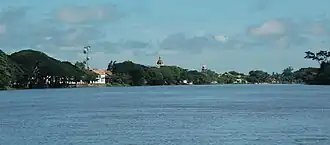 Blick auf Mompós vom Fluss aus