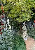 Claude Monet: Garten mit Stockrosen